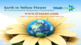 قالب پاورپوینت سه بعدی متحرک earth flower