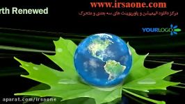 قالب پاورپوینت سه بعدی متحرک earth renewed