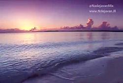 دانلودفوتیج ساحل دریا غروب خورشید برای بک گراند فیلم