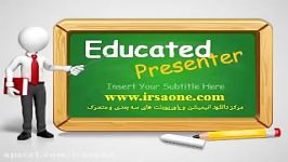 قالب پاورپوینت سه بعدی متحرک educated presenter