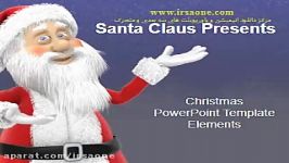 قالب پاورپوینت سه بعدی متحرک christmas elements