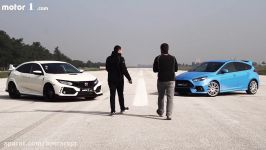 Honda Civic Type R vs. Ford Focus RS 