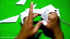 کاردستی کودکانه چنگال انگشتی کاغذی