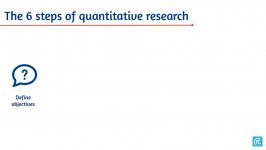 The six steps of quantitative research