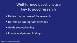 Fundamentals of Qualitative Research Methods Developing a Qualitative Research Question Module 2