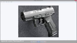 آموزش مدلسازی سلاح کمری Walther P99