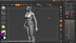 Texturing a Female Hero in ZBrush 4  Texturing the vest