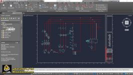 ترسیم تک خطی مدار پریز داخل تابلو در اتوکد الکتریکال
