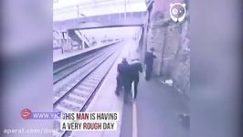 دختری در ایستگاه قطار مانع خودکشی مرد جوان شد
