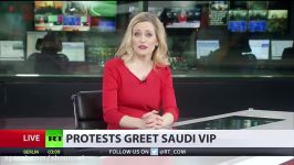 Hundreds protest visit of Saudi crown prince to Britain