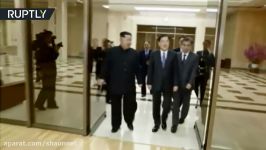 Kim Jong un welcomes South Korea delegation in Pyongyang