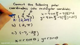 Converting Between Polar and Rectangular Cartesian Coordinates Ex 3