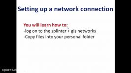 v1 setting up a network connection