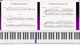 11 Suzuki Piano School 1 Left Hand Tonalization and Theme تونالیته آهنگ چشمک بزن ستاره کوچولو