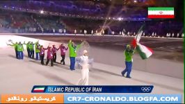 رژه تیم ایران در بازی های المپیک زمستانی 2014 سوچی