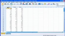 Oneway Repeated Measures Anova  SPSS part1