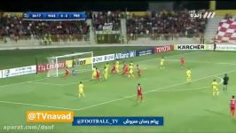 گل اول پرسپولیس به الوصل توسط کامیابی نیا