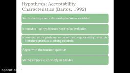 Developing a Quantitative Research Plan Hypotheses