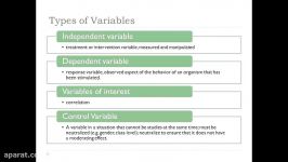 Developing a Quantitative Research Plan Variables