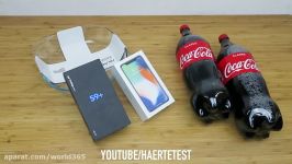 Samsung Galaxy S9 Plus vs iPhone X Coca Cola Freeze Test 24 Hours