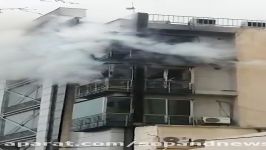 آتش سوزی مغازه در یک مجتمع تجاری در بلوار سجاد مشهد