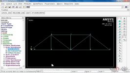 آموزش Ansys 15  آنالیز استاتیکی خرپا ساخت مدل خرپا