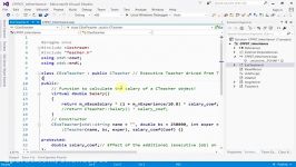 C++  جلسه ششم بخش دوم  وراثت  توابع مجازی کلاس انتزاعی