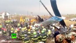 Scene of plane crash at Kathmandu airport Live feed part II