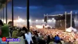 لحظه فرو ریختن استیج یک کنسرت روی سر تماشاگران در دبی