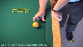 Pool and billiards drill for aiming shallow angle one r