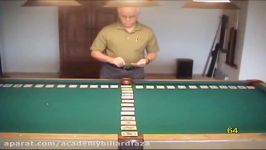 Pool target practice drill for learning cue ball contro