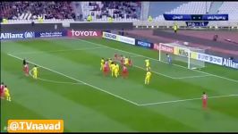 گل اول پرسپولیس به الوصل توسط احمدزاده