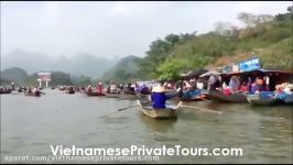 Boat Ride To Perfume Pagoda Hanoi . VietnamesePrivateTours.com