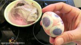 آموزش رنگ کردن تخم مرغ های هفت سین 4  How To Coloring Haft Sin Eggs