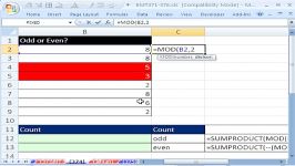 Excel Magic Trick 374 COUNT Odd or Even Numbers