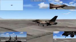 لندینگ F 16 در شبیه ساز FSX