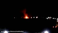 آتش سوزی در انبار مهمات ارتش در دزفول