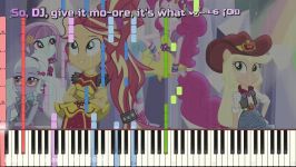 Dance Magic – Equestria Girls Specials – Synthesia Piano Cover