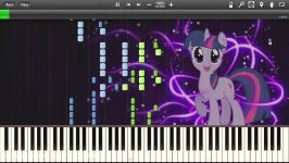 MLP Equestria Girls  Under Our Spell  Easy Piano tutorial Synthesia