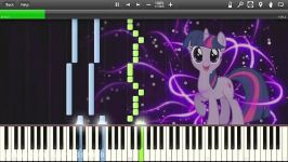 MLP Equestria Girls  This Strange New World  Easy Piano tutorial Synthesia