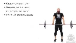 آموزش Hang Shrug + High Pull + Hang Power Clean