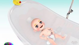 3D Learn colors Baby doll bath time BALLOONS