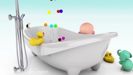 3D Baby doll bath time Play Learn colors  Teach colours for kids Children Toddlers