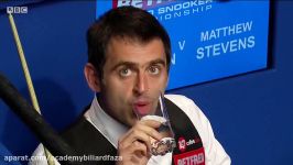 Ronnie OSullivan Bangs His Cue Then Goes On To Make A Century vs Matthew S