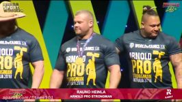 Overview + Awards Arnold Strongman Classic Australia 2018