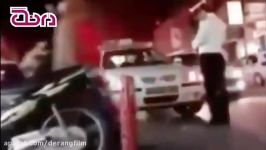 این مامور پلیس ایرانی ماشین پلیس را جریمه کرد 