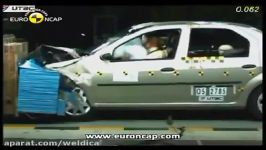 آزمون برخورد Crash Test خودرو L90 رنولوگان EuroNCAP