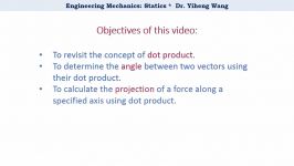 2015 Statics 07 Dot Product of Cartesian Vectorswith closed caption