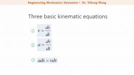 2015 Dynamics 04 Rectilinear Motion with Constant Acceleration with closed caption