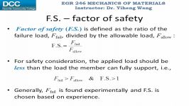 Mechanics of Materials Lecture 03 Simple structural design